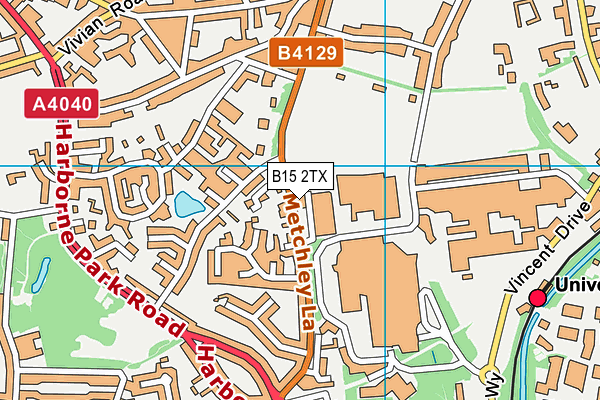 B15 2TX map - OS VectorMap District (Ordnance Survey) B15 2TX map - OS VectorMap District (Ordnance Survey)