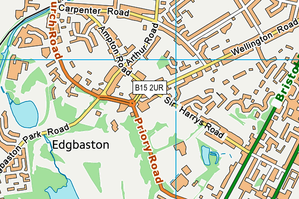 B15 2UR map - OS VectorMap District (Ordnance Survey) B15 2UR map - OS VectorMap District (Ordnance Survey)