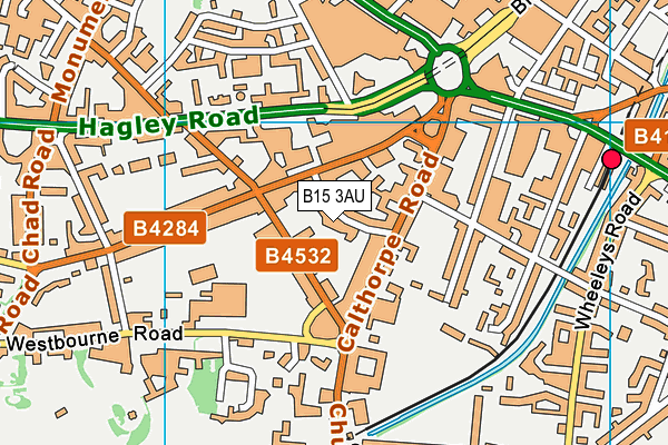 B15 3AU map - OS VectorMap District (Ordnance Survey) B15 3AU map - OS VectorMap District (Ordnance Survey)