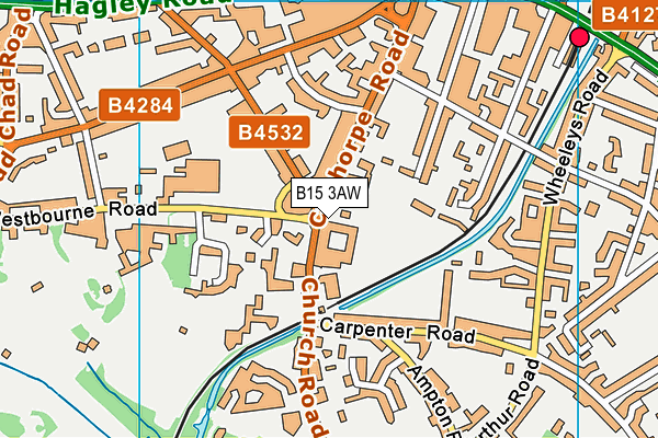B15 3AW map - OS VectorMap District (Ordnance Survey) B15 3AW map - OS VectorMap District (Ordnance Survey)