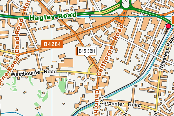 B15 3BH map - OS VectorMap District (Ordnance Survey) B15 3BH map - OS VectorMap District (Ordnance Survey)