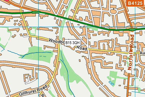 B15 3QH map - OS VectorMap District (Ordnance Survey) B15 3QH map - OS VectorMap District (Ordnance Survey)