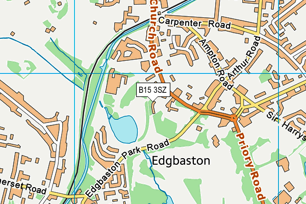 B15 3SZ map - OS VectorMap District (Ordnance Survey) B15 3SZ map - OS VectorMap District (Ordnance Survey)