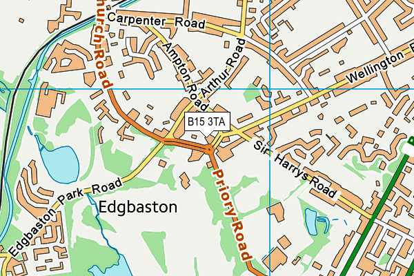 B15 3TA map - OS VectorMap District (Ordnance Survey) B15 3TA map - OS VectorMap District (Ordnance Survey)