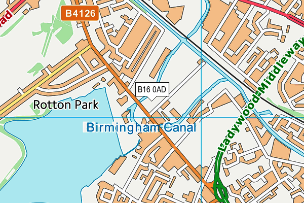 B16 0AD map - OS VectorMap District (Ordnance Survey) B16 0AD map - OS VectorMap District (Ordnance Survey)