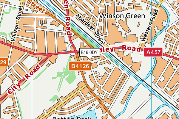 B16 0DY map - OS VectorMap District (Ordnance Survey) B16 0DY map - OS VectorMap District (Ordnance Survey)