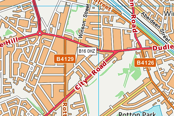 B16 0HZ map - OS VectorMap District (Ordnance Survey) B16 0HZ map - OS VectorMap District (Ordnance Survey)