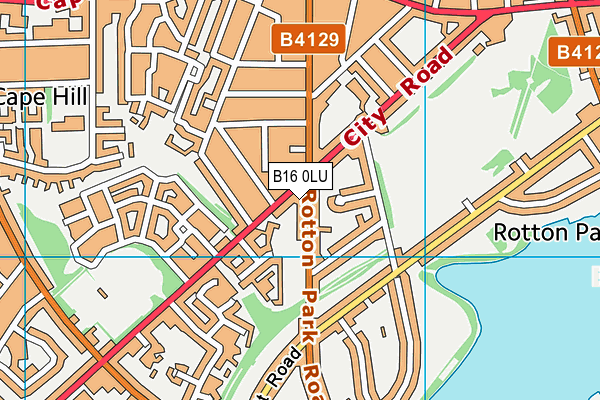 B16 0LU map - OS VectorMap District (Ordnance Survey) B16 0LU map - OS VectorMap District (Ordnance Survey)