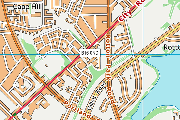 B16 0ND map - OS VectorMap District (Ordnance Survey) B16 0ND map - OS VectorMap District (Ordnance Survey)