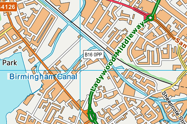 B16 0PP map - OS VectorMap District (Ordnance Survey) B16 0PP map - OS VectorMap District (Ordnance Survey)