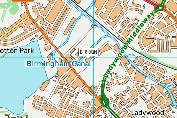 B16 0QN map - OS VectorMap District (Ordnance Survey) B16 0QN map - OS VectorMap District (Ordnance Survey)