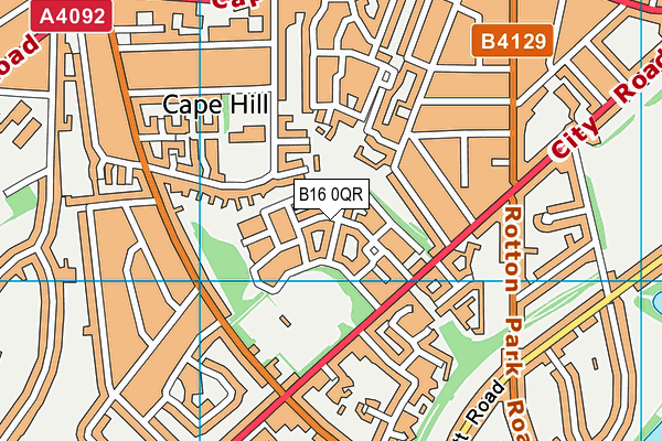 B16 0QR map - OS VectorMap District (Ordnance Survey) B16 0QR map - OS VectorMap District (Ordnance Survey)