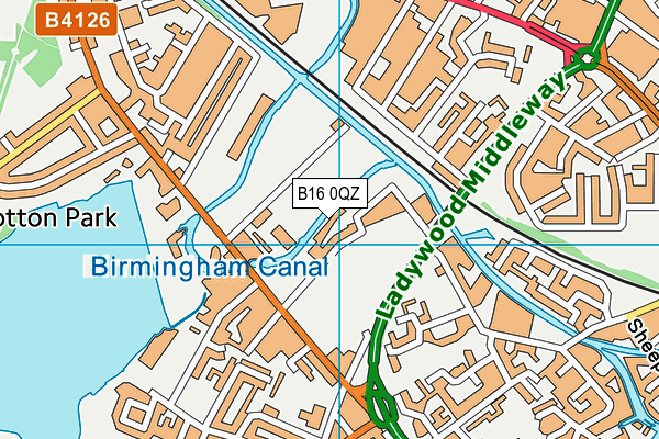B16 0QZ map - OS VectorMap District (Ordnance Survey) B16 0QZ map - OS VectorMap District (Ordnance Survey)