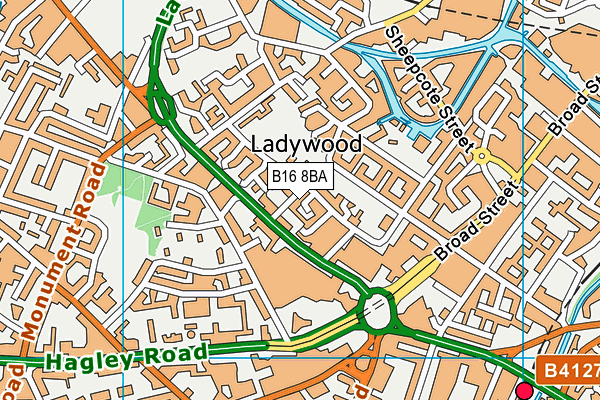 B16 8BA map - OS VectorMap District (Ordnance Survey) B16 8BA map - OS VectorMap District (Ordnance Survey)