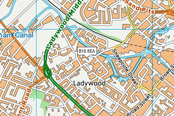 B16 8EA map - OS VectorMap District (Ordnance Survey) B16 8EA map - OS VectorMap District (Ordnance Survey)