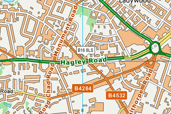B16 8LS map - OS VectorMap District (Ordnance Survey) B16 8LS map - OS VectorMap District (Ordnance Survey)