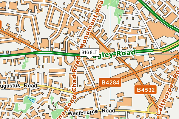 B16 8LT map - OS VectorMap District (Ordnance Survey) B16 8LT map - OS VectorMap District (Ordnance Survey)
