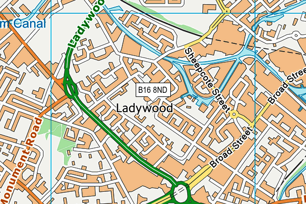 B16 8ND map - OS VectorMap District (Ordnance Survey) B16 8ND map - OS VectorMap District (Ordnance Survey)
