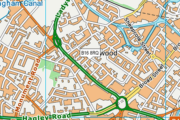 B16 8RQ map - OS VectorMap District (Ordnance Survey) B16 8RQ map - OS VectorMap District (Ordnance Survey)
