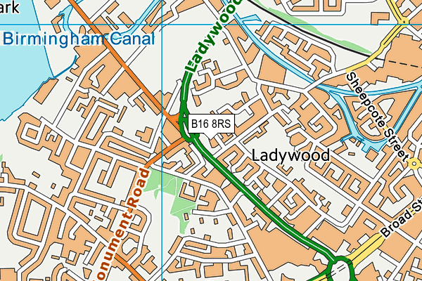 B16 8RS map - OS VectorMap District (Ordnance Survey) B16 8RS map - OS VectorMap District (Ordnance Survey)