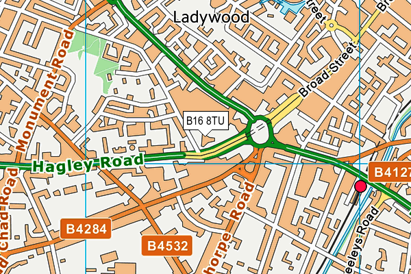 B16 8TU map - OS VectorMap District (Ordnance Survey) B16 8TU map - OS VectorMap District (Ordnance Survey)
