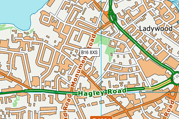 B16 8XS map - OS VectorMap District (Ordnance Survey) B16 8XS map - OS VectorMap District (Ordnance Survey)