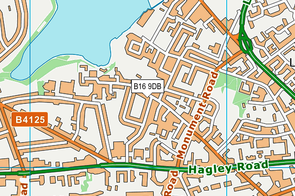 B16 9DB map - OS VectorMap District (Ordnance Survey) B16 9DB map - OS VectorMap District (Ordnance Survey)