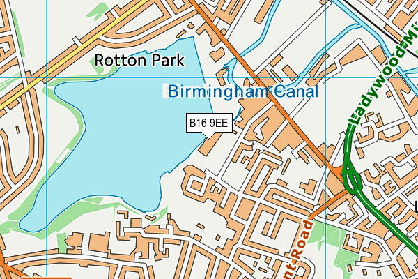 B16 9EE map - OS VectorMap District (Ordnance Survey) B16 9EE map - OS VectorMap District (Ordnance Survey)