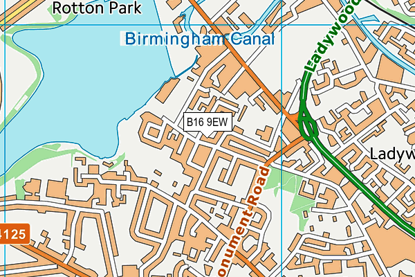 B16 9EW map - OS VectorMap District (Ordnance Survey) B16 9EW map - OS VectorMap District (Ordnance Survey)