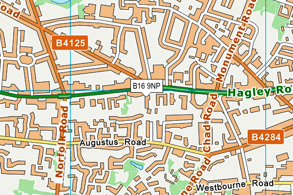 B16 9NP map - OS VectorMap District (Ordnance Survey) B16 9NP map - OS VectorMap District (Ordnance Survey)