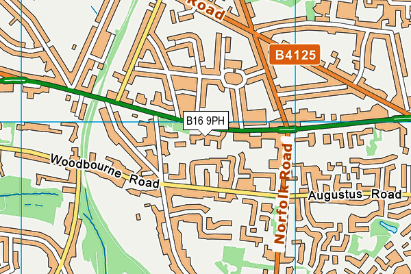 B16 9PH map - OS VectorMap District (Ordnance Survey) B16 9PH map - OS VectorMap District (Ordnance Survey)