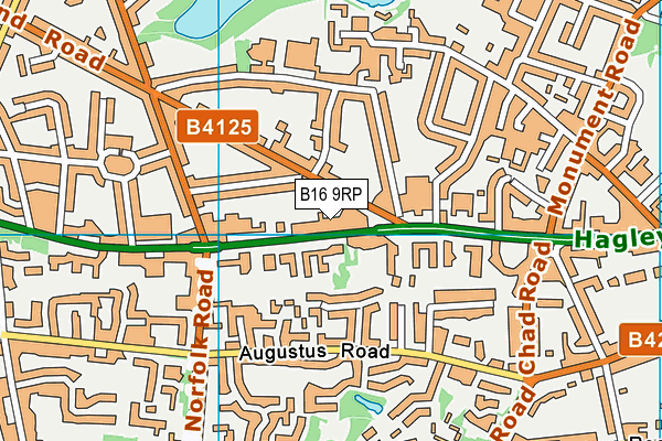 B16 9RP map - OS VectorMap District (Ordnance Survey) B16 9RP map - OS VectorMap District (Ordnance Survey)