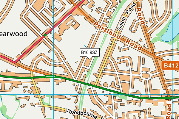 B16 9SZ map - OS VectorMap District (Ordnance Survey) B16 9SZ map - OS VectorMap District (Ordnance Survey)