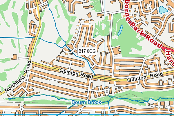 B17 0QG map - OS VectorMap District (Ordnance Survey) B17 0QG map - OS VectorMap District (Ordnance Survey)