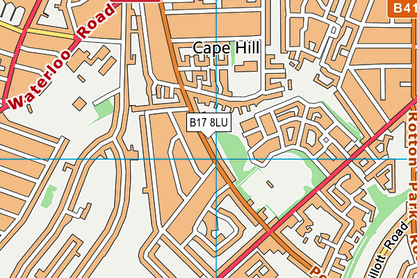 B17 8LU map - OS VectorMap District (Ordnance Survey) B17 8LU map - OS VectorMap District (Ordnance Survey)