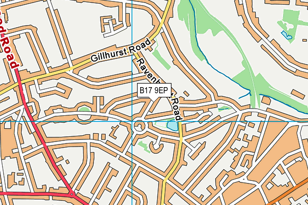 B17 9EP map - OS VectorMap District (Ordnance Survey) B17 9EP map - OS VectorMap District (Ordnance Survey)