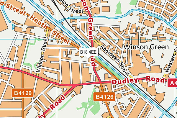 B18 4EE map - OS VectorMap District (Ordnance Survey) B18 4EE map - OS VectorMap District (Ordnance Survey)