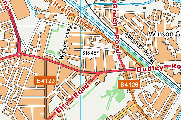 B18 4EF map - OS VectorMap District (Ordnance Survey) B18 4EF map - OS VectorMap District (Ordnance Survey)