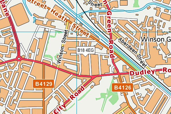 B18 4EG map - OS VectorMap District (Ordnance Survey) B18 4EG map - OS VectorMap District (Ordnance Survey)