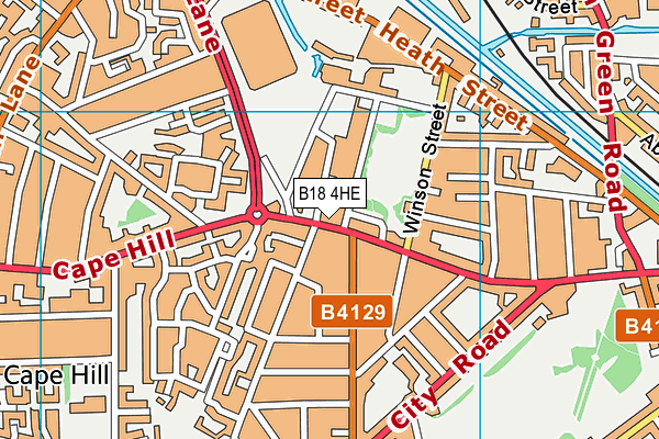 B18 4HE map - OS VectorMap District (Ordnance Survey) B18 4HE map - OS VectorMap District (Ordnance Survey)