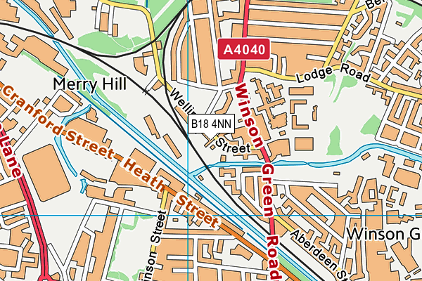 B18 4NN map - OS VectorMap District (Ordnance Survey) B18 4NN map - OS VectorMap District (Ordnance Survey)