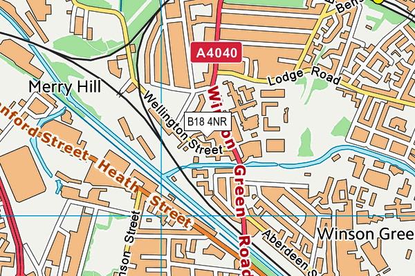 B18 4NR map - OS VectorMap District (Ordnance Survey) B18 4NR map - OS VectorMap District (Ordnance Survey)