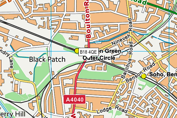 B18 4QE map - OS VectorMap District (Ordnance Survey) B18 4QE map - OS VectorMap District (Ordnance Survey)