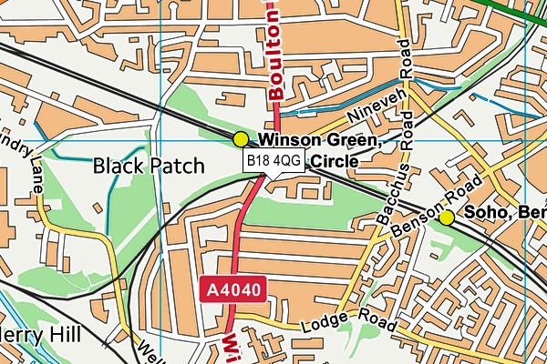 B18 4QG map - OS VectorMap District (Ordnance Survey) B18 4QG map - OS VectorMap District (Ordnance Survey)
