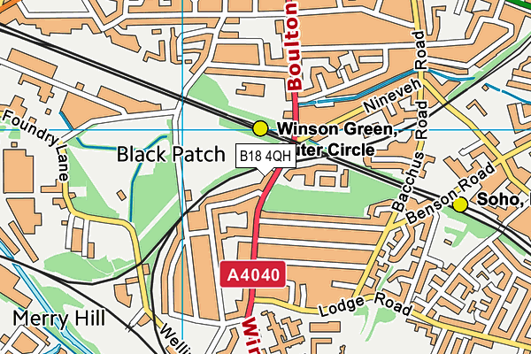 B18 4QH map - OS VectorMap District (Ordnance Survey) B18 4QH map - OS VectorMap District (Ordnance Survey)