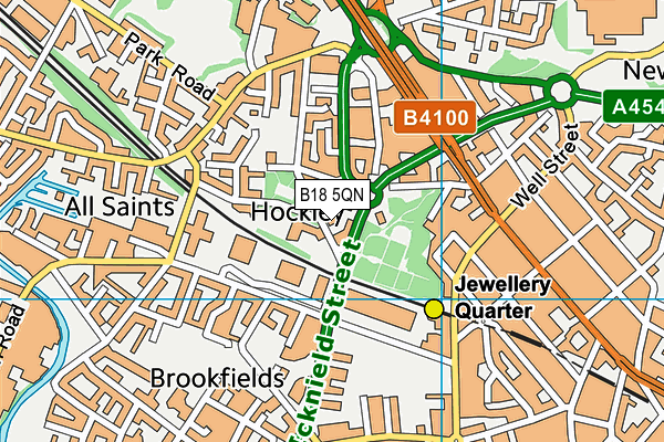 B18 5QN map - OS VectorMap District (Ordnance Survey) B18 5QN map - OS VectorMap District (Ordnance Survey)