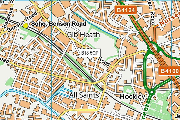 B18 5QP map - OS VectorMap District (Ordnance Survey) B18 5QP map - OS VectorMap District (Ordnance Survey)