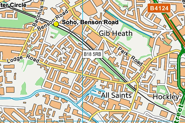 B18 5RB map - OS VectorMap District (Ordnance Survey) B18 5RB map - OS VectorMap District (Ordnance Survey)