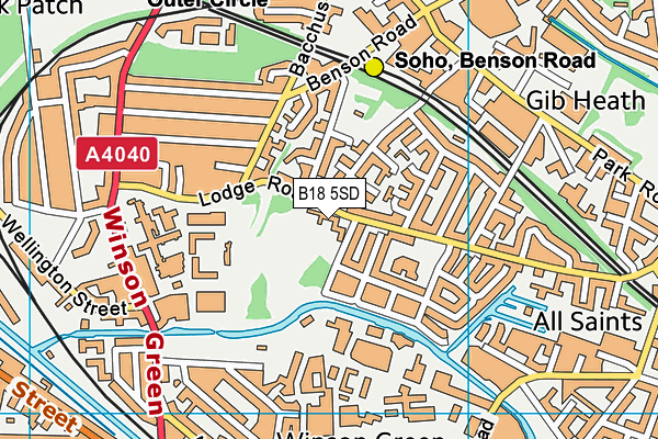 B18 5SD map - OS VectorMap District (Ordnance Survey) B18 5SD map - OS VectorMap District (Ordnance Survey)