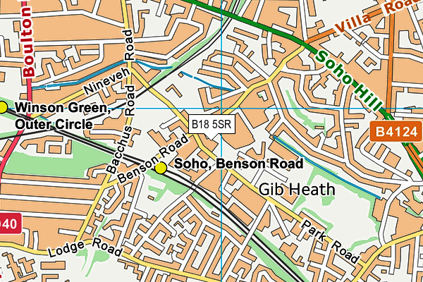 B18 5SR map - OS VectorMap District (Ordnance Survey) B18 5SR map - OS VectorMap District (Ordnance Survey)